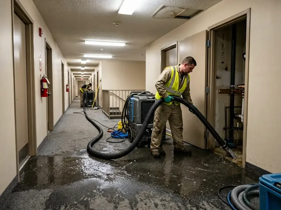 multi-unit-apartment-hallway-f-005 — frequently asked questions, Emergency Burst Pipe Water Extraction & Removal in Lemon Gr…
